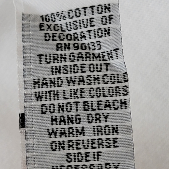 Bob Mackie Wearable Art 100% Cotton Embroidered White Top. Size M - Picture 8 of 8